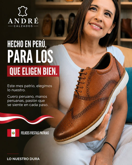 Zapato Oxford - Cuero cobre