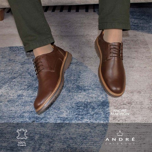 Zapato de cuero Andre Chocolate