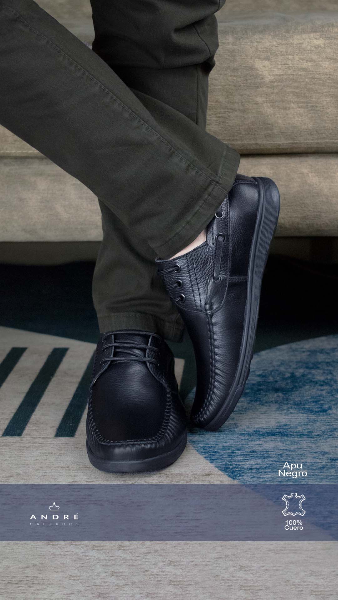 Zapato Apu - Cuero negro