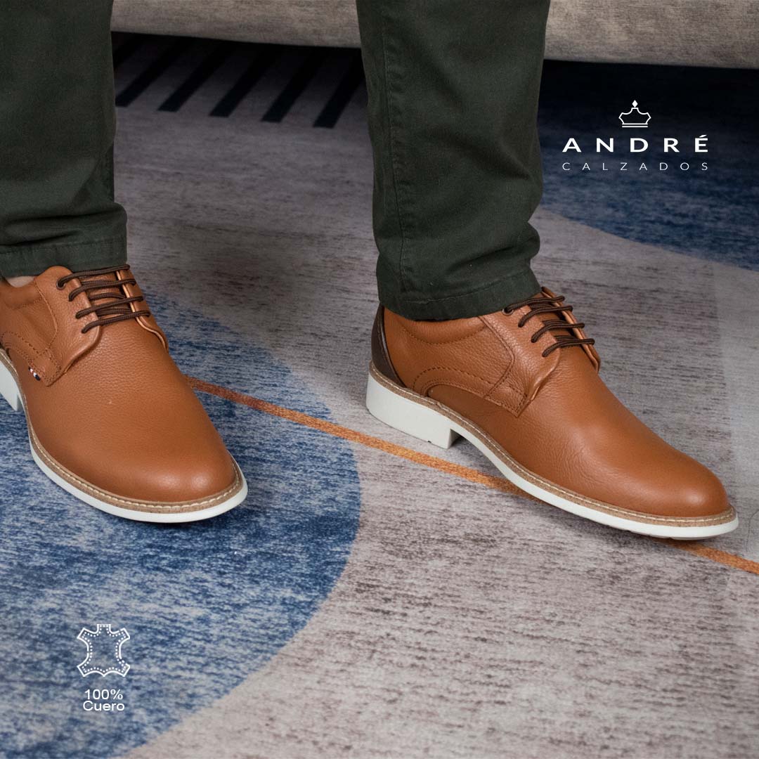 Zapato de cuero Kallpa cobre