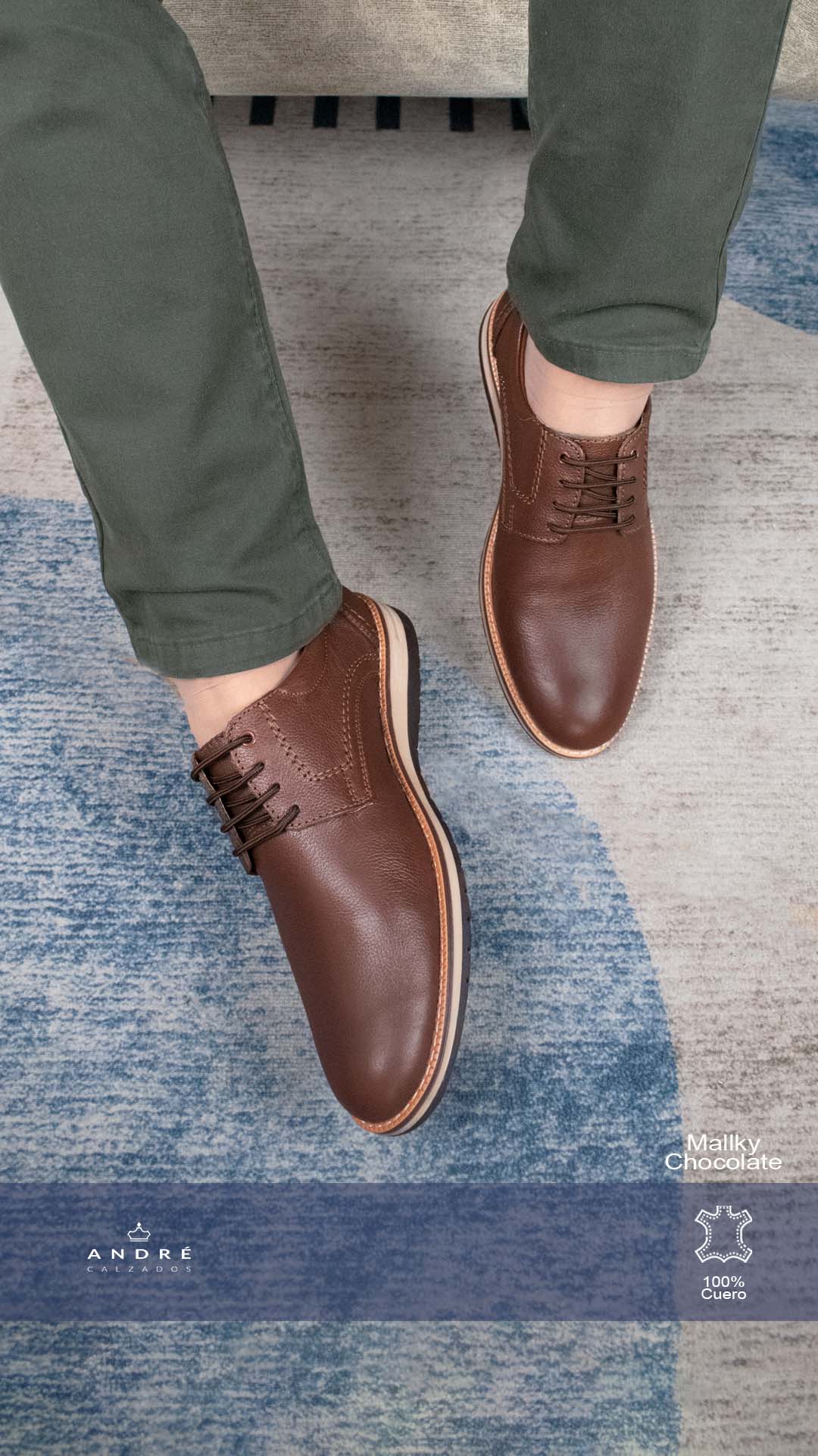 Zapato mallki - Cuero chocolate oscuro