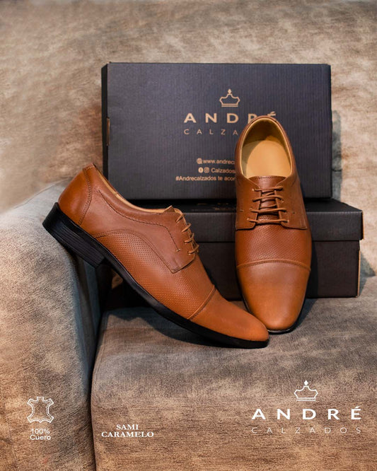 Zapato Sami - Cuero caramelo