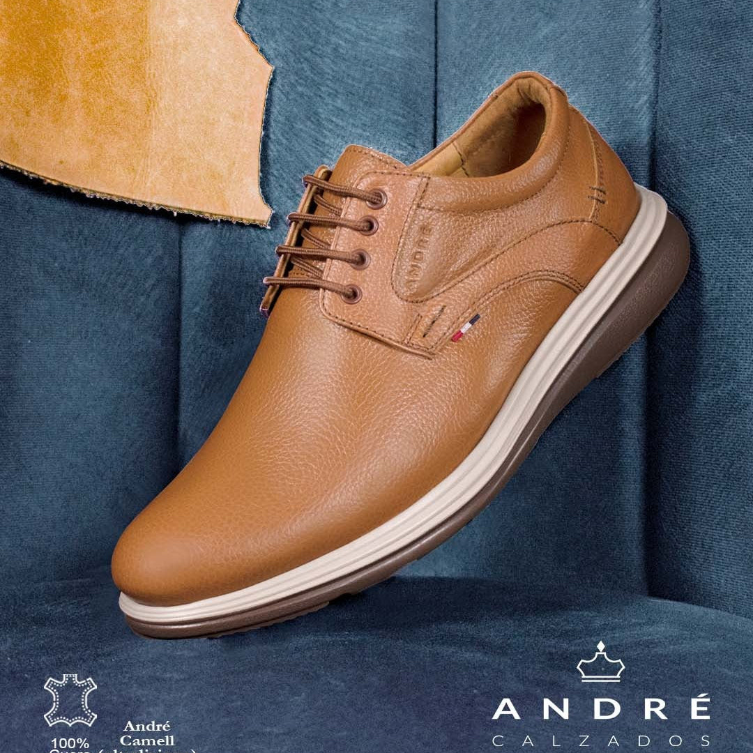 Zapato André Ultraliviano - Cuero camel