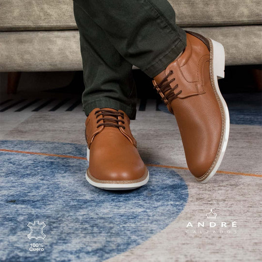 Zapato de cuero Kallpa natural