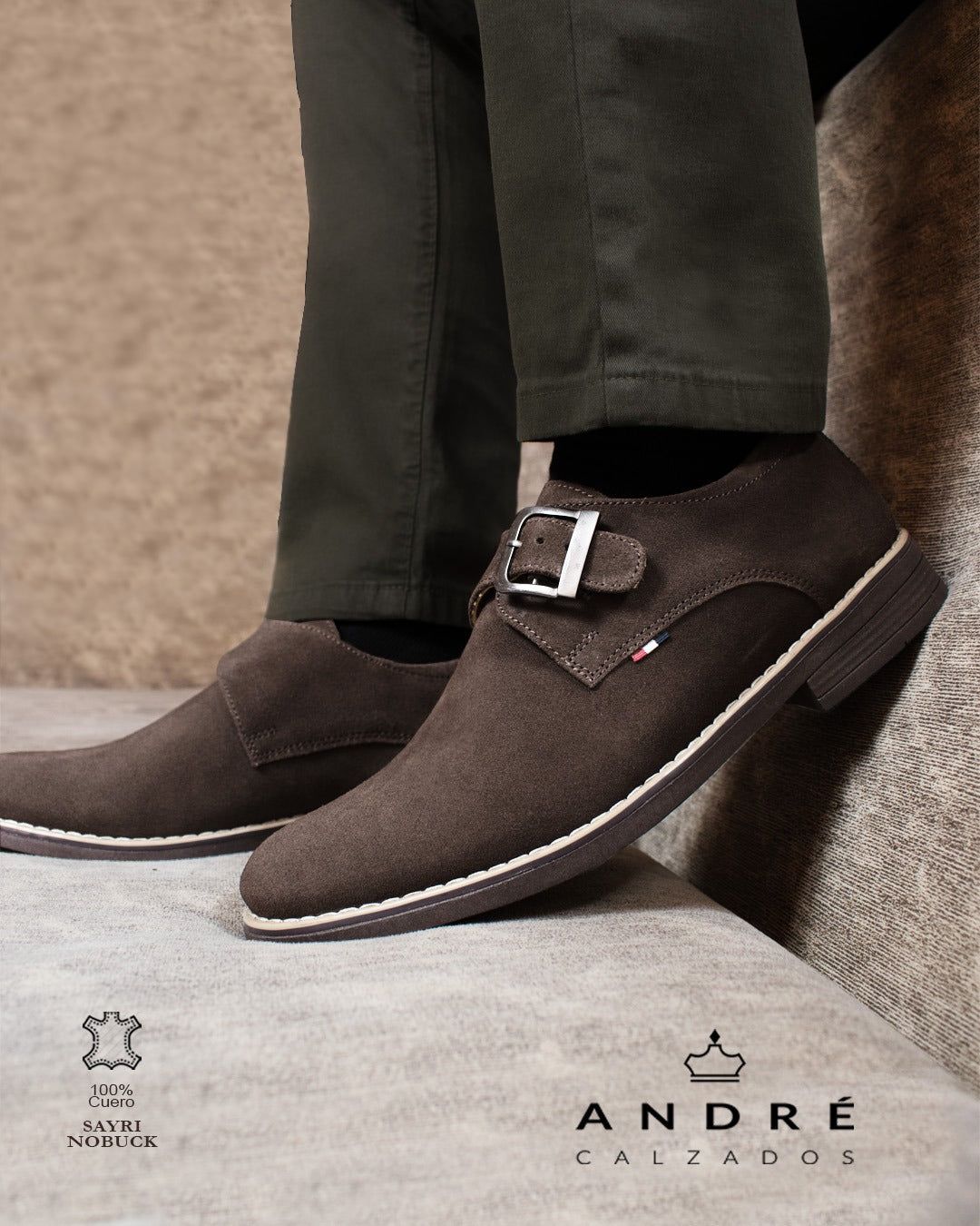 Zapato Sayri - Cuero Nobuck