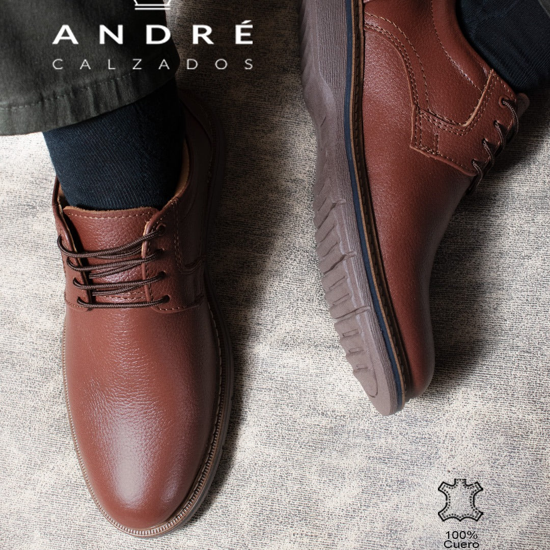 Zapato Mallki - Cuero marrón