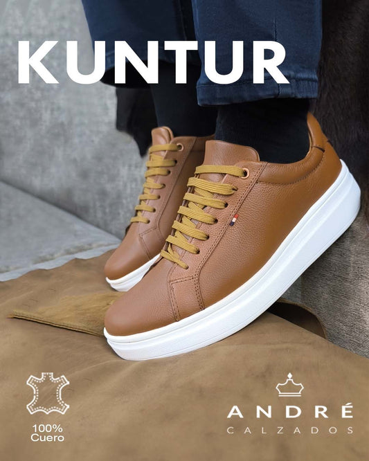 Zapatilla Kuntur - Cuero natural