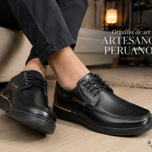 Zapato Top sider - Cuero Negro P/Negro