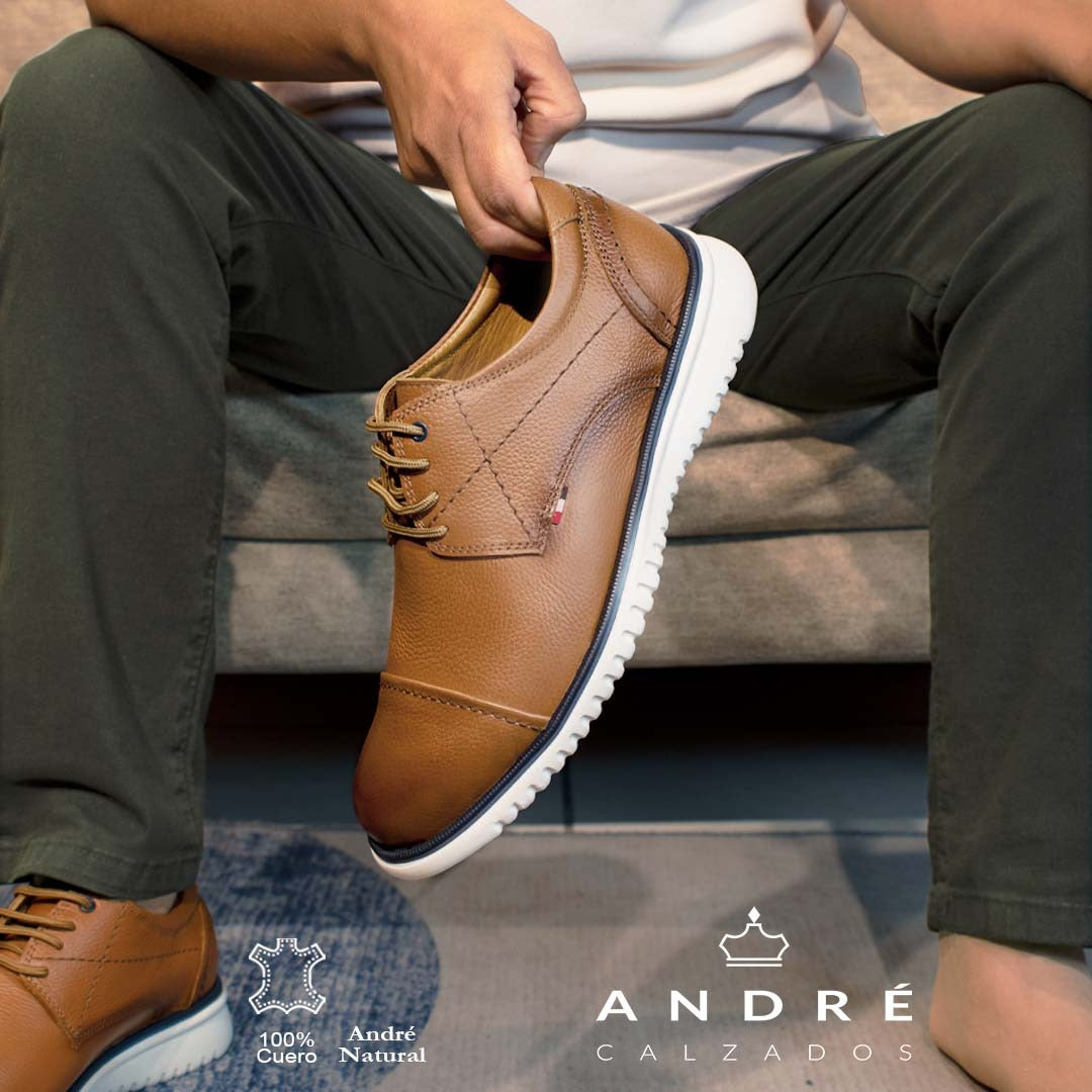 Zapato André - Cuero natural