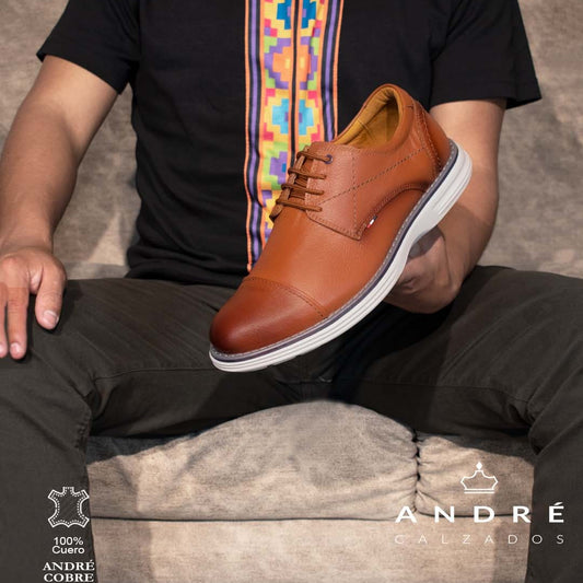 Zapato Andre - Cuero Cobre