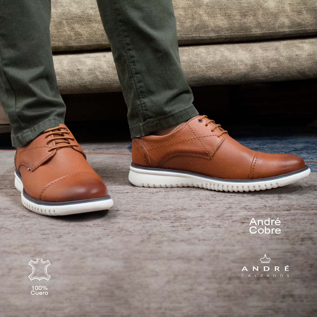 Zapato Andre - Cuero Cobre