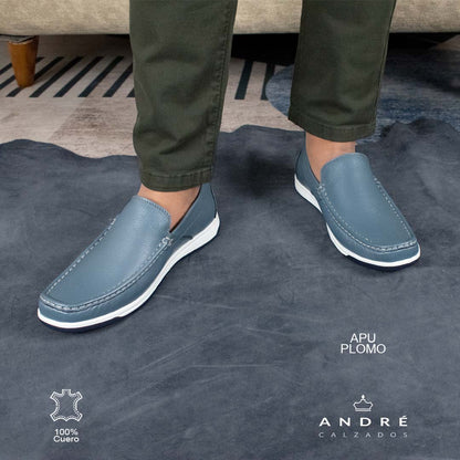 Mocasin Apu - Cuero plomo