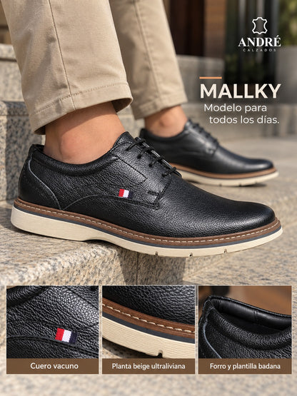 Zapato Mallky - Cuero Negro
