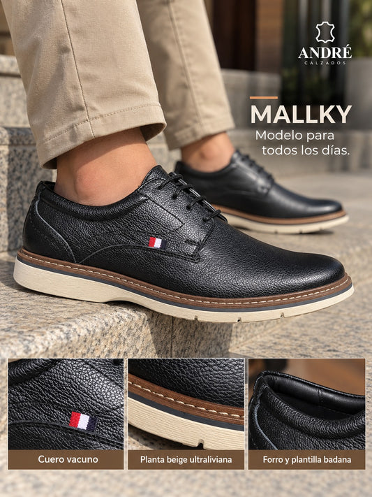 Zapato Mallky - Cuero Negro