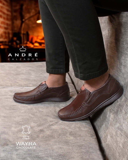 Mocasin Wayra - Cuero Chocolate