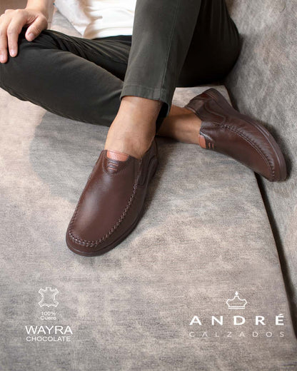 Mocasin Wayra - Cuero Chocolate