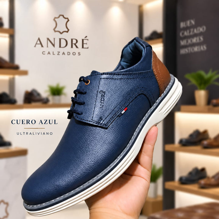 Zapato Andre - Cuero Azul