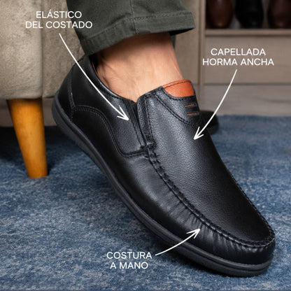 Mocasin Wayra - Cuero Negro