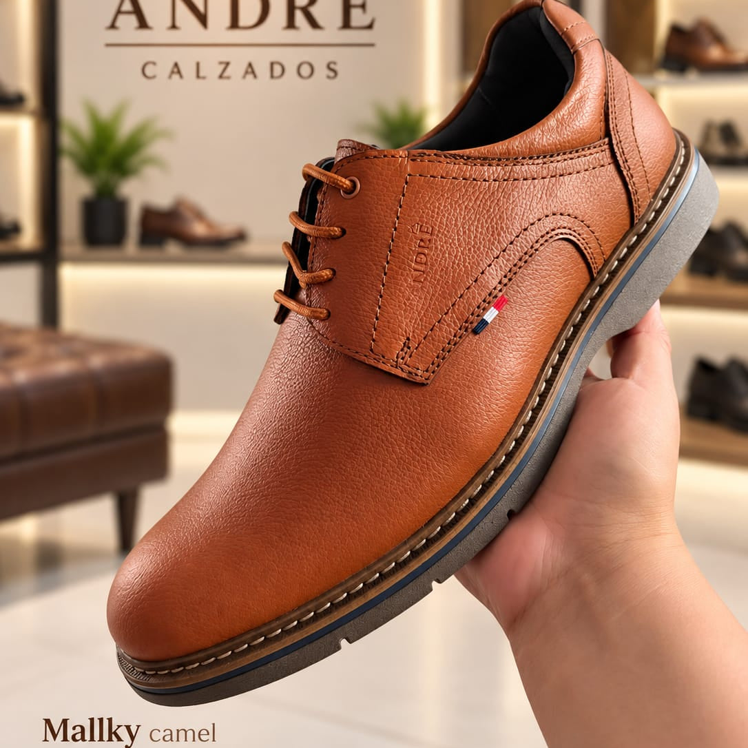 Zapato Mallky - Cuero Camel