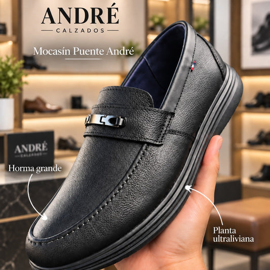 Mocasin Puente - Cuero Negro