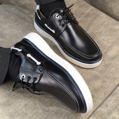 Zapato Top sider - Cuero negro