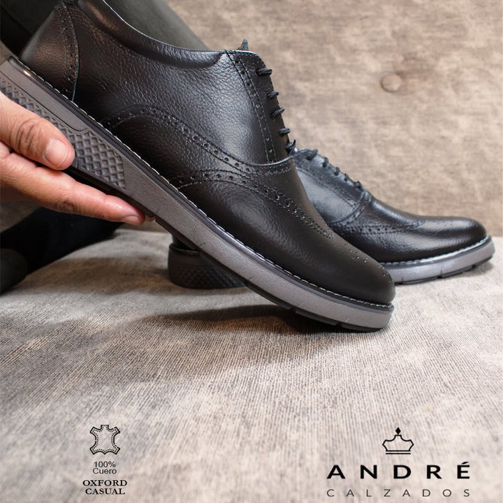 Zapato Oxford - Cuero Negro