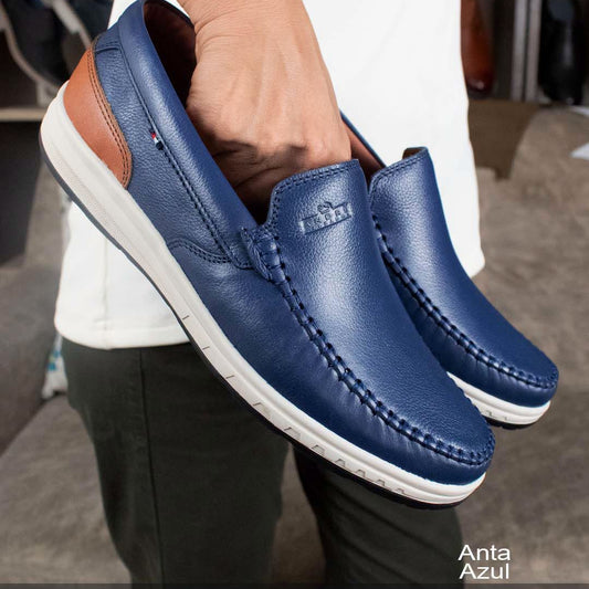 Mocasin Anta - Cuero Azul