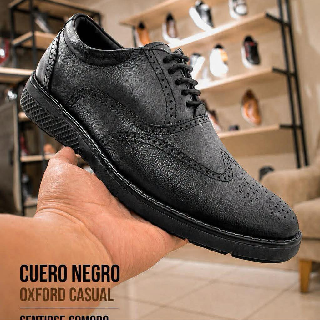 Zapato Oxford - Cuero Negro