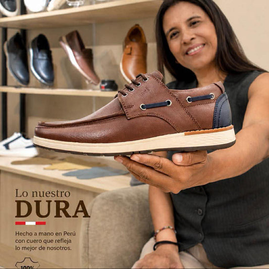 Zapato Top sider - Cuero marrón