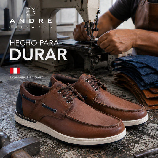 Zapato Top sider - Cuero marrón