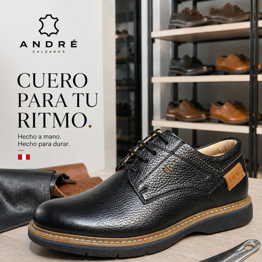 Zapato Kusi -  Cuero Negro