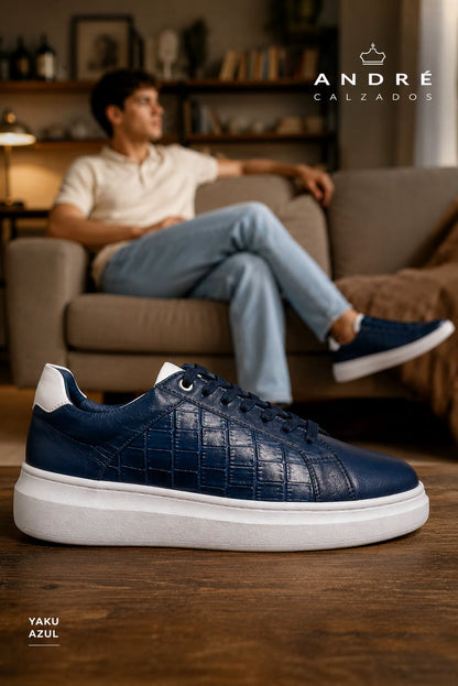 Zapatilla de cuero Yaku