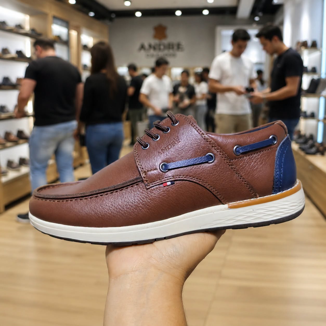Zapato Top sider - Cuero marrón