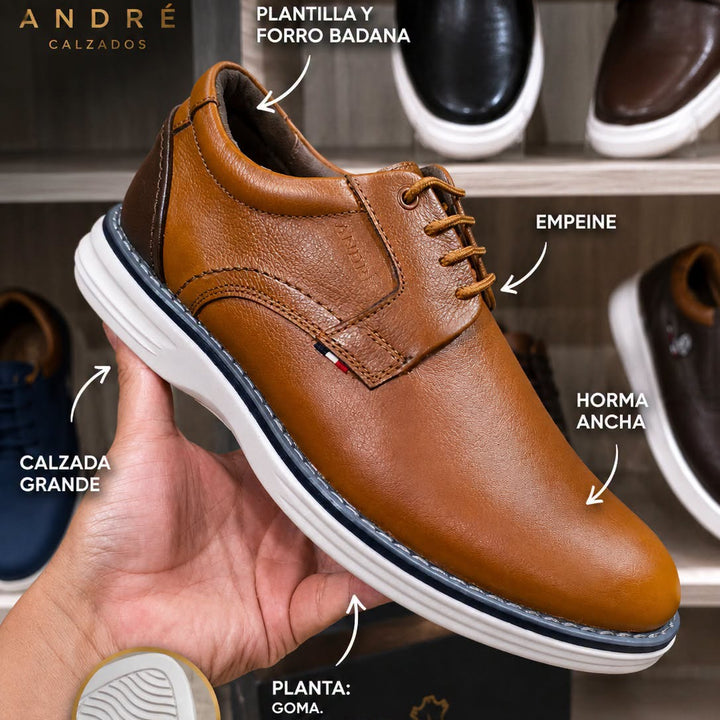 Zapato Andre - Cuero cobre mate