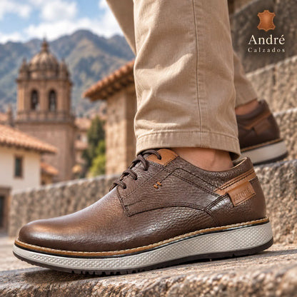 Zapato Kusi -  Cuero Marron