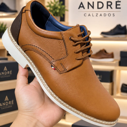 Zapato de cuero Kallpa natural