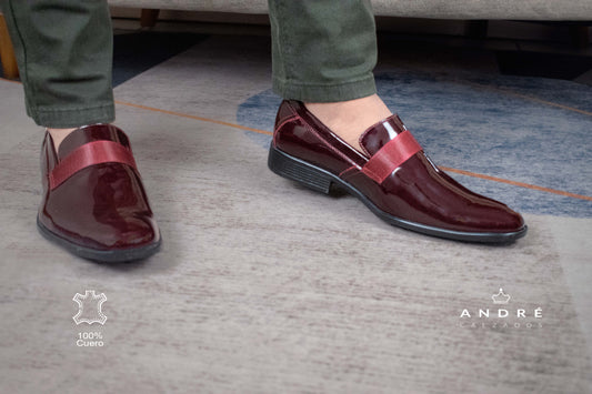 Mocasin de Cuero Charol Conchevino