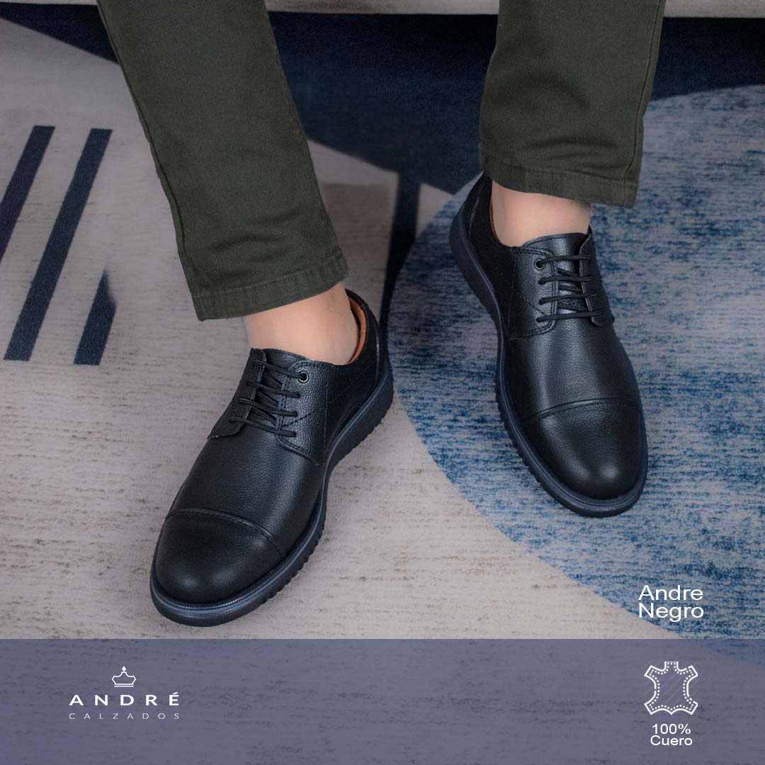 Zapato de cuero Andre Negro