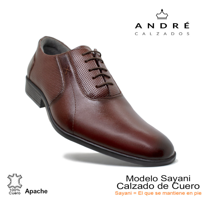Zapato Sayani - Cuero guante apache