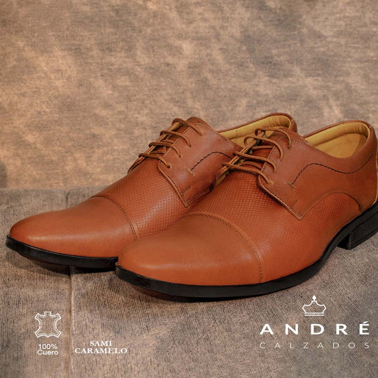 Zapato Sami - Cuero caramelo