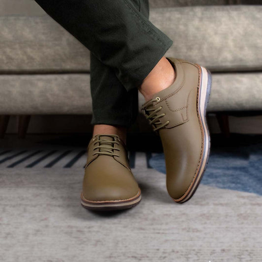 Zapato Wayna - Cuero Oliva