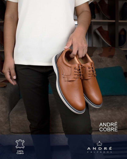 Zapato Andre - Cuero cobre mate