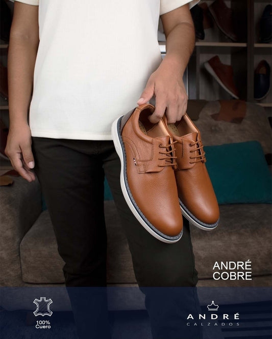Zapato Andre - Cuero cobre mate