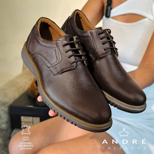 Zapato Andre - Cuero marrón moro