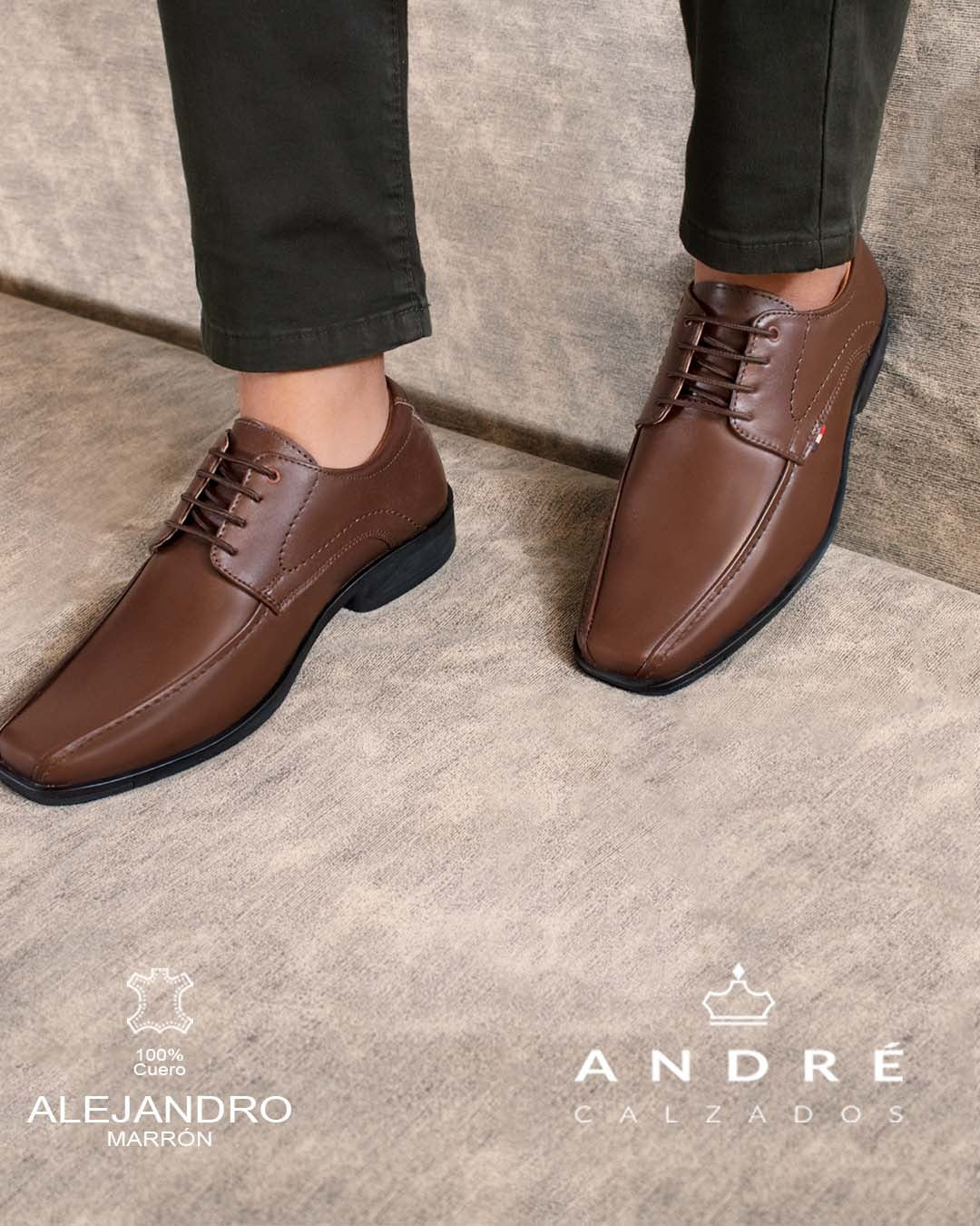 Zapato de vestir Alejandro - Cuero marrón