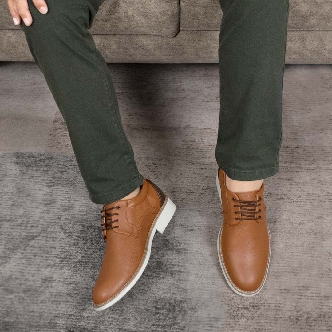 Zapato de cuero Kallpa natural