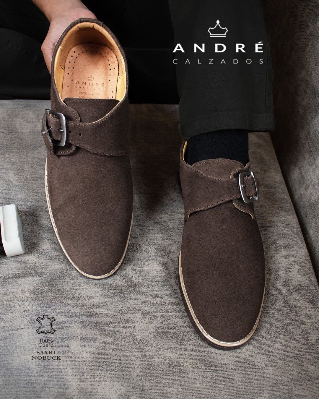 Zapato Sayri - Cuero Nobuck