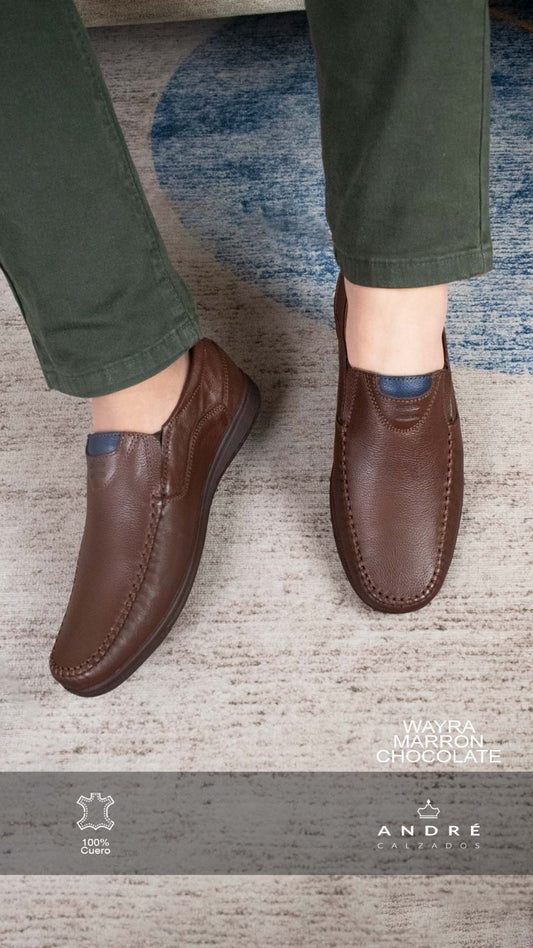 Mocasin Wayra 2 - Cuero Chocolate P/chocolate