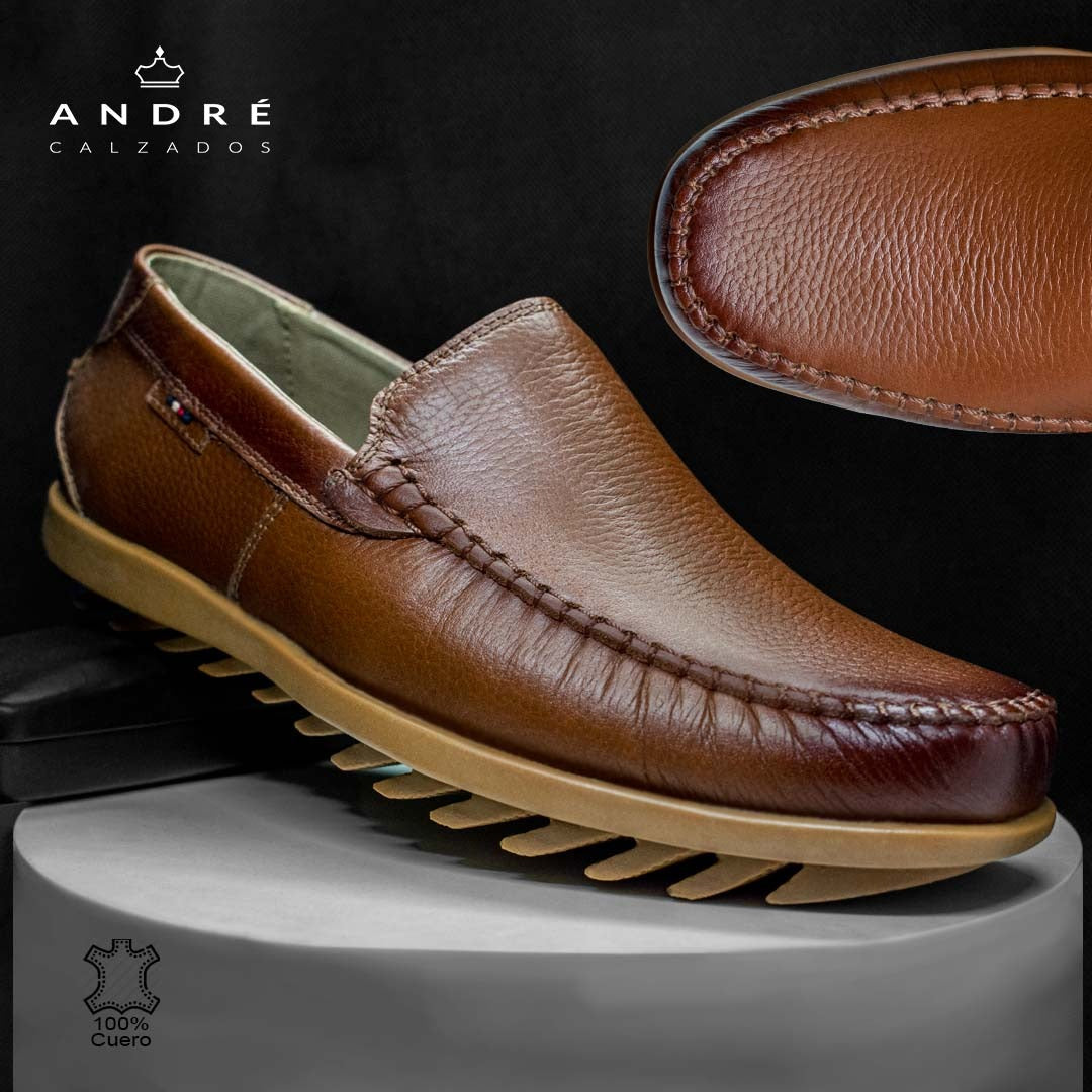 Mocasin Wayra - Cuero Toperol marrón