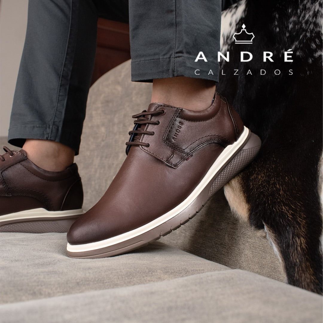 Zapato Kantu - Cuero marrón